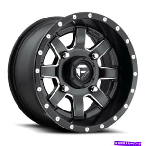 �z�C�[���@4�{�Z�b�g 26x7 D538�R���}�[�x���b�NUTV�}�b�g�u���b�N���~���h�z�C�[��4x137�i13mm�j�Z�b�g4 26x7 D538 Fuel Maverick UTV Matte Black & Milled Wheels 4x137 (13mm) Set of 4�y���s�A���i�z
