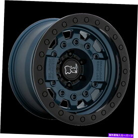 ホイール　4本セット 17x8.5ブラックサイアベンジャービードロックネイビーブルーホイール5x5（-32mm）セット4 17x8.5 Black Rhino AVENGER BEADLOCK NAVY BLUE Wheel 5x5 (-32mm) Set of 4