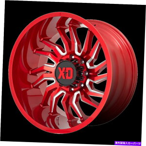 zC[@4{Zbg 22x12 XDV[YXD858eVLfBbh~OzC[8x6.5i-44mmjZbg4 22x12 XD Series XD858 Tension Candy Red Milled Wheel 8x6.5 (-44mm) Set of 4