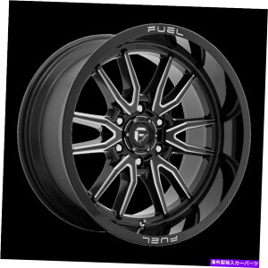 �z�C�[���@4�{�Z�b�g 22x12�R��1PC D761�N���b�V���O���X�u���b�N�~�����O�z�C�[��6x135�i-44mm�j�Z�b�g4�Z�b�g 22x12 Fuel 1pc D761 CLASH Gloss Black Milled Wheel 6x135 (-44mm) Set of 4�y���s�A���i�z