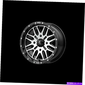 �z�C�[���@4�{�Z�b�g 24x7 MSA�I�t���[�hM38�u���[�gUTV�u���b�N�@�B���H�z�C�[��4x156�i10mm�j�Z�b�g4 24x7 MSA Offroad M38 Brute UTV Black Machined Wheels 4x156 (10mm) Set of 4�y���s�A���i�z