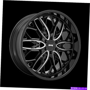 �z�C�[���@4�{�Z�b�g 24x10�_�uS263 OG�O���X�u���b�N�~�����O�z�C�[��6x135�i30mm�j�Z�b�g4 24x10 Dub S263 OG Gloss Black Milled Wheels 6x135 (30mm) Set of 4�y���s�A���i�z