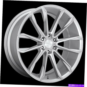 zC[@4{Zbg 24x10_uDC248NEYOXVo[uVzC[6x5.5i30mmjZbg4̃Zbg 24x10 Dub DC248 Clout Gloss Silver Brushed Wheels 6x5.5 (30mm) Set of 4