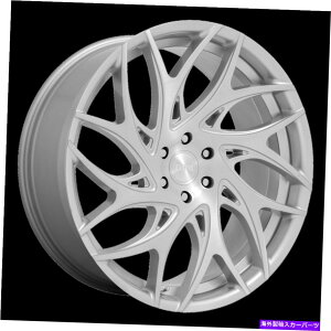 �z�C�[���@4�{�Z�b�g 24x10 Dub S261 G.O.A.T.��̃u���V�t���t�F�C�X�z�C�[��6x135�i30mm�j�Z�b�g4 24x10 Dub S261 G.O.A.T. Silver Brushed Face Wheels 6x135 (30mm) Set of 4�y���s�A���i�z