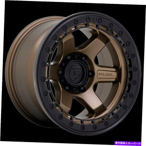 �z�C�[���@4�{�Z�b�g 17x8.5�R��1PC D124�u���b�N�r�[�h���b�N�}�b�g�u�����Y�z�C�[��6x135�i0mm�j�Z�b�g4 17x8.5 Fuel 1pc D124 BLOCK BEADLOCK Matte Bronze Wheel 6x135 (0mm) Set of 4�y���s�A���i�z
