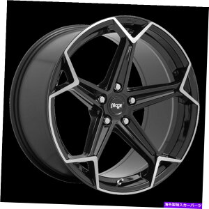 �z�C�[���@4�{�Z�b�g 20x10.5�j�b�`1PC M259���O���X�u���b�N�u���V�z�C�[��5x112�i40mm�j�Z�b�g4 20x10.5 Niche 1pc M259 ARROW Gloss Black Brushed Wheel 5x112 (40mm) Set of 4�y���s�A���i�z