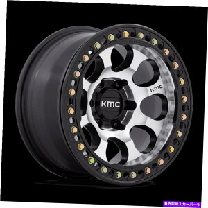 �z�C�[���@4�{�Z�b�g 17x9 KMC KM237 RIOT BEADLOCK MACH FACE�T�e���u���b�N�z�C�[��6x135�i-12mm�j�Z�b�g4 17x9 KMC KM237 Riot BEADLOCK Mach Face Satin Black Wheels 6x135 (-12mm) Set of 4�y���s�A���i�z