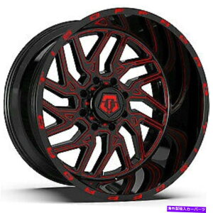 ホイール 4本セット 20x12 TIS 544BMR GLOSS BLACK RED MILLED WHEELS 6x135/6x5.5(-44mm)セット4 20x12 TIS 544BMR Gloss Black Red Milled Wheels 6x135/6x5.5 (-44mm) Set of 4