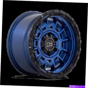 �z�C�[���@4�{�Z�b�g 20x10�u���b�N�T�C���M�I���R�o���g�u���[�z�C�[��8x6.5�i-18mm�j�Z�b�g4 20x10 Black Rhino Legion Cobalt Blue Wheels 8x6.5 (-18mm) Set of 4�y���s�A���i�z
