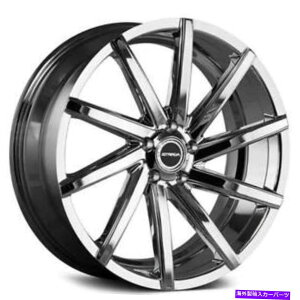 �z�C�[���@4�{�Z�b�g �i4�j20 "�X�g���_�z�C�[���Z�K�N���������iB45�j (4) 20" Strada Wheels Sega Chrome Rims(B45)