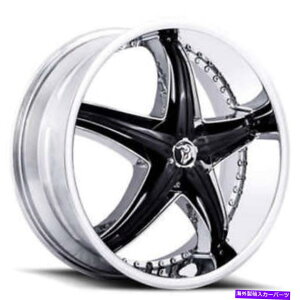 zC[@4{Zbg i4j20 "fBAuzC[tNVxCT[gtNiB42j (4) 20" Diablo Wheels Reflection X Chrome with Black Insert Rims (B42)