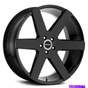 zC[@4{Zbg i4j22 "Xg_zC[R[_OXubNiB8j (4) 22" Strada Wheels Coda Gloss Black Rims (B8)