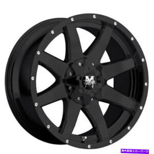 zC[@4{Zbg i4j20 "It[hX^[zC[M08OXubNiB42j (4) 20" Off Road Monster Wheels M08 Gloss Black Rims (B42)