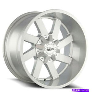 zC[@4{Zbg i4j20x10It[hX^[zC[M80Vo[ubVOtFCXiB43j (4) 20x10 Off Road Monster Wheels M80 Silver Brushed Face Rims (B43)