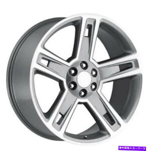 �z�C�[���@4�{�Z�b�g �i4�j22 Chevy Silverado 1500�z�C�[��FR 34�O���[�@�B���HOEM���v���J�����iB5�j (4) 22 Chevy Silverado 1500 Wheels FR 34 Grey Machined OEM Replica Rims(B5)�y���s�A���i�z
