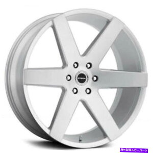 zC[@4{Zbg i4j22 "Xg_zC[R[_Vo[uVtiB44j (4) 22" Strada Wheels Coda Silver Brushed Rims (B44)