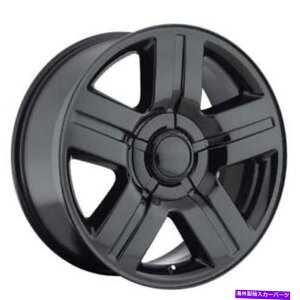 �z�C�[���@4�{�Z�b�g �i4�j20 �V�{���[�V���o���[�h/�x�O�z�C�[��258�e�L�T�X�G�f�B�V�����u���b�NOEM���v���J�iB1�j (4) 20 Chevy Silverado/Suburban Wheels 258 Texas Edition Black OEM Replica(B1)�y���s�A���i�z