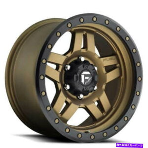 �z�C�[���@4�{�Z�b�g �i4�j17 �R���z�C�[��D583 ANZA�}�b�g�u�����YW�u���b�N�����O�I�t���[�h�����iB42�j (4) 17 Fuel Wheels D583 Anza Matte Bronze w Black Ring Off Road Rims (B42)