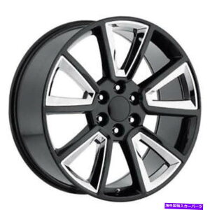 zC[@4{Zbg i4j22 "Chevy Tahoe Wheels Fr 57 Chrome Inserts OEM Replica RimsiB5j (4) 22" Chevy Tahoe Wheels FR 57 Black with Chrome Inserts OEM Replica Rims(B5)