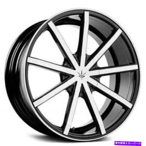 zC[@4{Zbg i4j20 "炳ꂽFfzC[v69RgOXubN@BHiB44j (4) 20" Staggered Verde Wheels V69 Contra Gloss Black Machined Rims(B44)