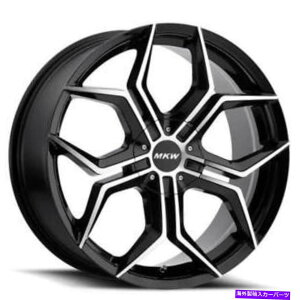 zC[@4{Zbg i4j22 "MKWzC[M121OXubN@BHʃiB45j (4) 22" MKW Wheels M121 Gloss Black Machined Face Rims (B45)