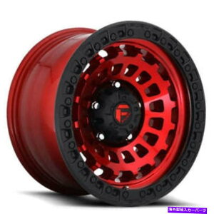 zC[@4{Zbg i4j17 "RzC[D632[t@[LfB[bhW}bgubNOIt[hiB44j (4) 17" Fuel Wheels D632 Zephyr Candy Red w Matte Black Ring Off Road (B44)