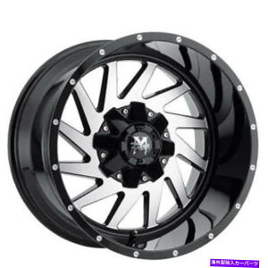 �z�C�[���@4�{�Z�b�g �i4�j20x9�I�t���[�h�����X�^�[�z�C�[��M12�O���X�u���b�N�@�B���H�����iB41�j (4) 20x9 Off Road Monster Wheels M12 Gloss Black Machined Rims (B41)�y���s�A���i�z