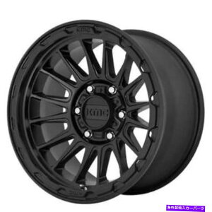 �z�C�[���@4�{�Z�b�g �i4�j18 KMC�z�C�[��KM542�Փ˃T�e���u���b�N�I�t���[�h�����iB31�j (4) 18 KMC Wheels KM542 Impact Satin Black Off Road Rims(B31)�y���s�A���i�z