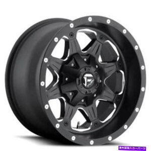 zC[@4{Zbg i4j17 "RzC[D534u[Xg}bgubN~[hOꂽiB46j (4) 17" Fuel Wheels D534 Boost Matte Black Milled Off Road Rims (B46)