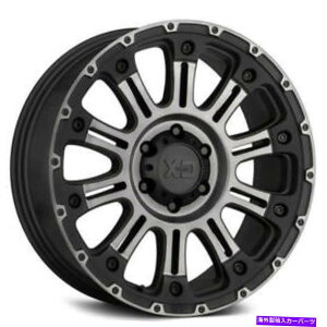 �z�C�[���@4�{�Z�b�g �i4�j17 XD�z�C�[��XD829 HOSS 2�T�e���u���b�N�@�B���H���ꂽW�O���[�I�t���[�h�iB45�j (4) 17 XD Wheels XD829 Hoss 2 Satin Black Machined w Gray Tint Off Road(B45)�y���s�A���i�z