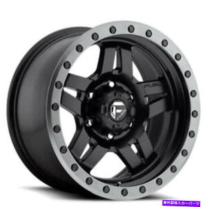 zC[@4{Zbg i4j17 "RzC[D557 ANZA MATTE BLACK WDF̃OIt[hiB44j (4) 17" Fuel Wheels D557 Anza Matte Black w Grey Ring Off Road Rims (B44)