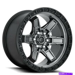 �z�C�[���@4�{�Z�b�g �i4�j17 �R���z�C�[��D698�L�b�J�[6�A���g�����T�C�g�Z���^�[W�u���b�N���b�v�I�t���[�h�iB46�j (4) 17 Fuel Wheels D698 Kicker 6 Anthracite Center w Black Lip Off Road(B46)�y���s�A���i�z