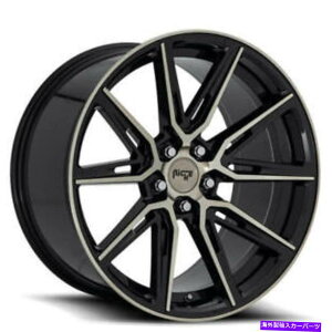zC[@4{Zbg i4j20 "炳ꂽjb`zC[M219WFOXubNW@BHDDTiB41j (4) 20" Staggered Niche Wheels M219 Gemello Gloss Black w Machined DDT(B41)