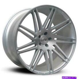 ホイール　4本セット （4）22 "ロードフォースホイールrf11.1ブラシ付きシルバーリム（B5） (4) 22" Road Force Wheels RF11.1 Brushed Silver Rims (B5)