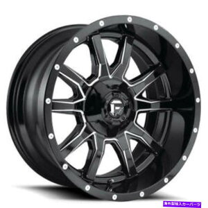 �z�C�[���@4�{�Z�b�g �i4�j20x9�R���z�C�[��D627�o���_���O���X�u���b�N�~���Y�I�t���[�h�����iB42�j (4) 20x9 Fuel Wheels D627 Vandal Gloss Black Milled Off Road Rims (B42)�y���s�A���i�z