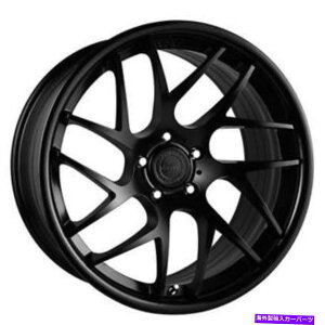 �z�C�[���@4�{�Z�b�g �i4�j20 ���炳�ꂽ���F���e�B�j�z�C�[��rfs1.4�O���X�u���b�N���b�v�t���}�b�g�u���b�N�iB3�j (4) 20 Staggered Vertini Wheels RFS1.4 Matte Black with Gloss Black Lip (B3)�y���s�A���i�z