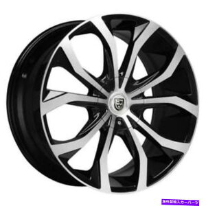 �z�C�[���@4�{�Z�b�g �i4�j20 lexani�z�C�[�����X�g�u���b�N�@�B���H�����iB45�j (4) 20 Lexani Wheels Lust Black Machined Rims (B45)�y���s�A���i�z