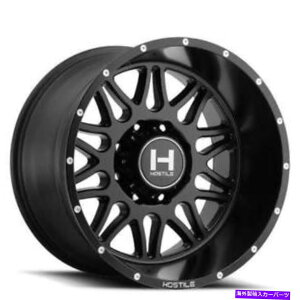 �z�C�[���@4�{�Z�b�g �i4�j22 �G�ΓI�ȃz�C�[��H111 Blaze Asphalt�iSatin Black�jOff Road�iB3�j (4) 22 Hostile Wheels H111 Blaze Asphalt (Satin Black) Off Road(B3)�y���s�A���i�z