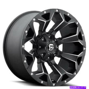 �z�C�[���@4�{�Z�b�g �i4�j20x9�R���z�C�[��d546�A�T���g�u���b�N�~���h���[�h�����iB42�j (4) 20x9 Fuel Wheels D546 Assault Black Milled Off Road Rims (B42)�y���s�A���i�z