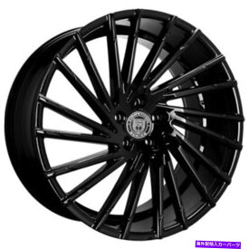 ホイール　4本セット （4）20 "ずらしたレクサニホイールレイスグロスブラックリム（B45） (4) 20" Staggered Lexani Wheels Wraith Gloss Black Rims (B45)