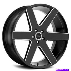 zC[@4{Zbg i4j24 "Xg_zC[R[_OXubN~OiB42j (4) 24" Strada Wheels Coda Gloss Black Milled Rims(B42)