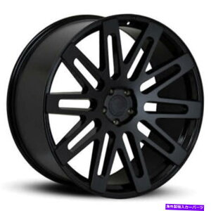 ホイール 4本セット (4)24 "道路力ホイールRF24光沢ブラックリム(B30) (4) 24" Road Force Wheels RF24 Gloss Black Rims (B30)