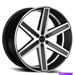zC[@4{Zbg 4pcs/set 22 "giovannaWheels dramuno-6@BHubNZbg4ib20j 4pcs/set 22" Giovanna Wheels Dramuno-6 Machined Black Rims set of 4 (B20)