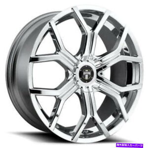�z�C�[���@4�{�Z�b�g �i4�j22 �_�u�z�C�[�����C�����e�BS207�N���������iB41�j (4) 22 Dub Wheels Royalty S207 Chrome Rims(B41)�y���s�A���i�z