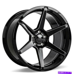 �z�C�[���@4�{�Z�b�g �i4�j19 �X�e�B�K�[�h�G�[�X�A���C�z�C�[��aff06�O���X�u���b�N�ƃt���C�X���H�A�N�Z���g�iB43�j (4) 19 Staggered Ace Alloy Wheels AFF06 Gloss Black with Milled Accents(B43)