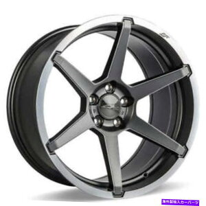 �z�C�[���@4�{�Z�b�g �i4�j19 �@�B���H���ꂽ���b�v������������G�[�X�����z�C�[��aff06�`�^���iB42�j (4) 19 Ace Alloy Wheels AFF06 Titanium with Machined Lip Rims(B42)