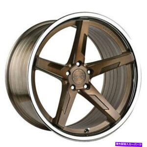 zC[@4{Zbg i4j20 "VERTINIzC[RFS1.7NbvtuVtuYiB5j (4) 20" Vertini Wheels RFS1.7 Brushed Bronze with Chrome Lip Rims (B5)