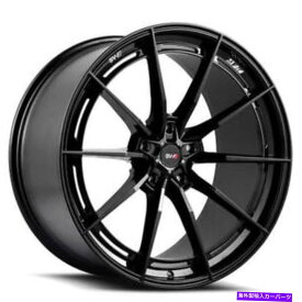 ホイール　4本セット （4）19 "ずらしたサヴィニホイールSV-F1グロスブラックリム（B1） (4) 19" Staggered Savini Wheels SV-F1 Gloss Black Rims (B1)