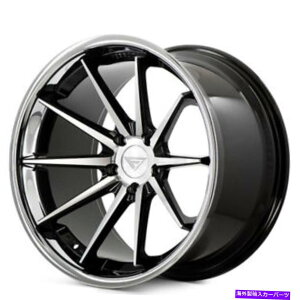 zC[@4{Zbg i4j20x9 "tF[_zC[fr4Nbvŋ@BHiB5j (4) 20x9" Ferrada Wheels FR4 Black Machined with Chrome Lip Rims (B5)