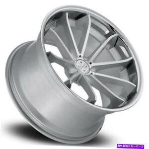 zC[@4{Zbg i4j20 "XeBK[hu[N_ChzC[BD-23Vo[tNSSbviB30j (4) 20" Staggered Blaque Diamond Wheels BD-23 Silver with Chrome SS Lip(B30)